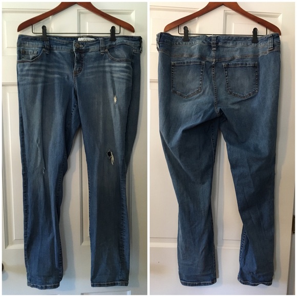 torrid Denim - Torrid Boyfriend Jeans Distressed Medium Wash 14